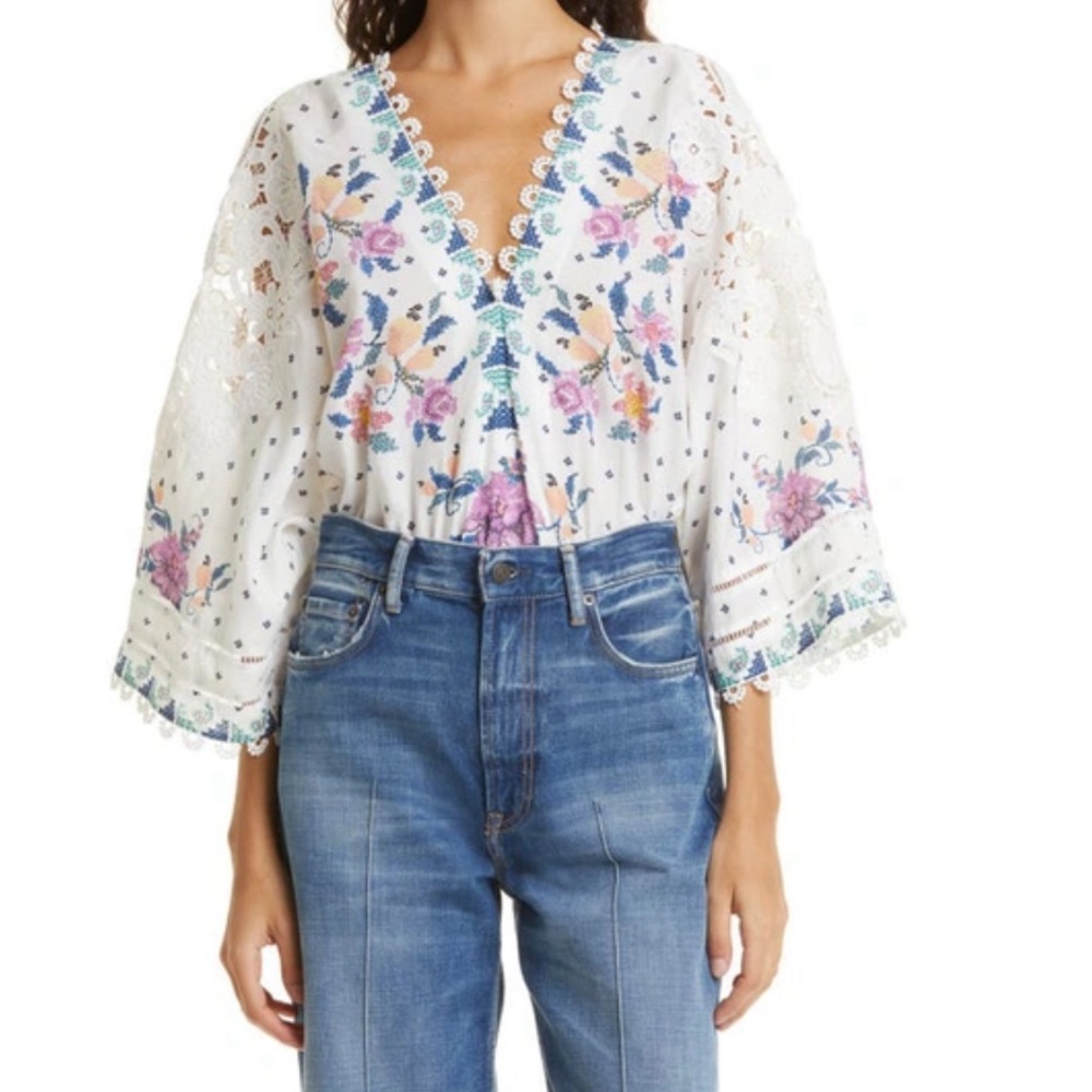 Farm Rio Romantic Bandanas Bodysuit